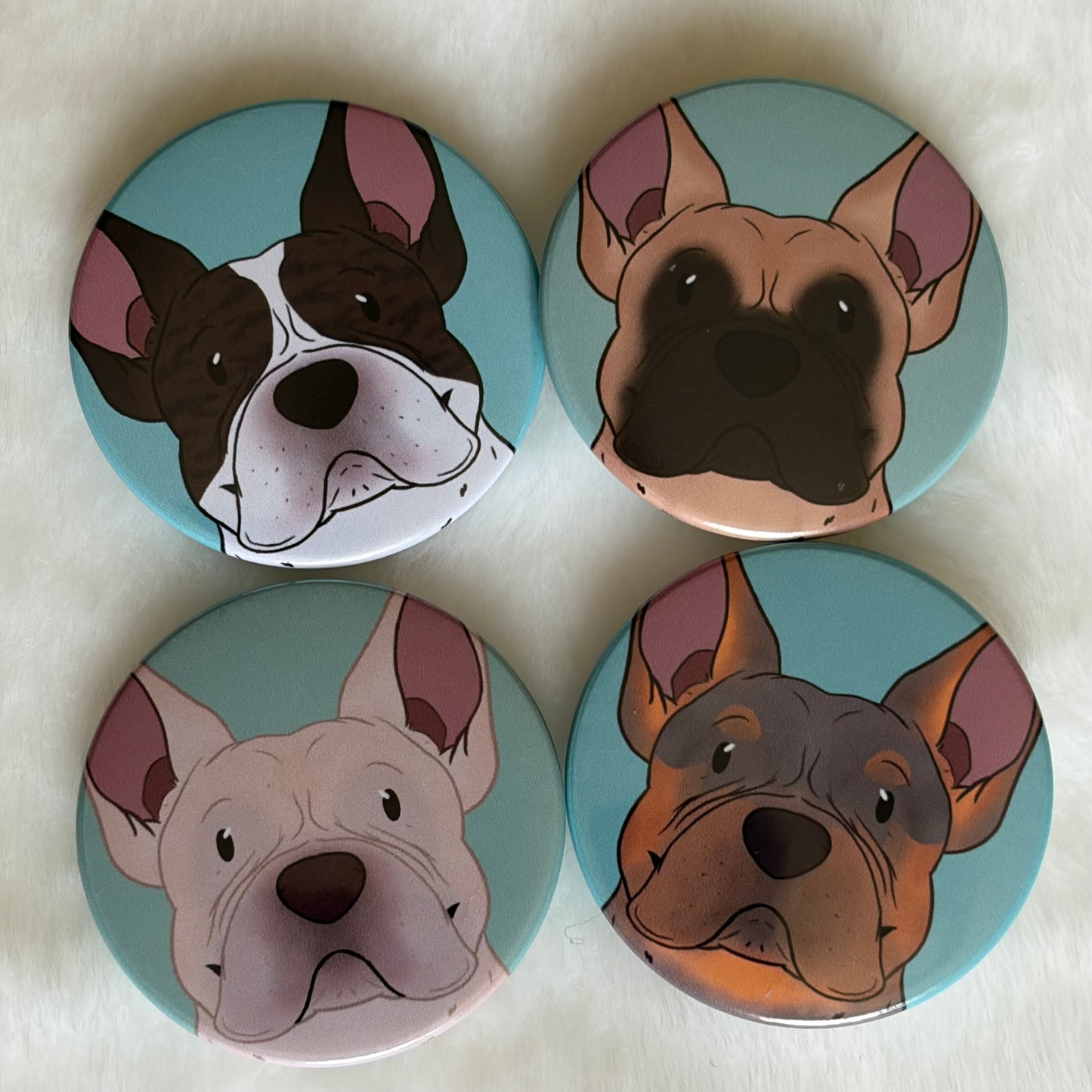 French Bulldog Button Badge | Dog Lover Gift