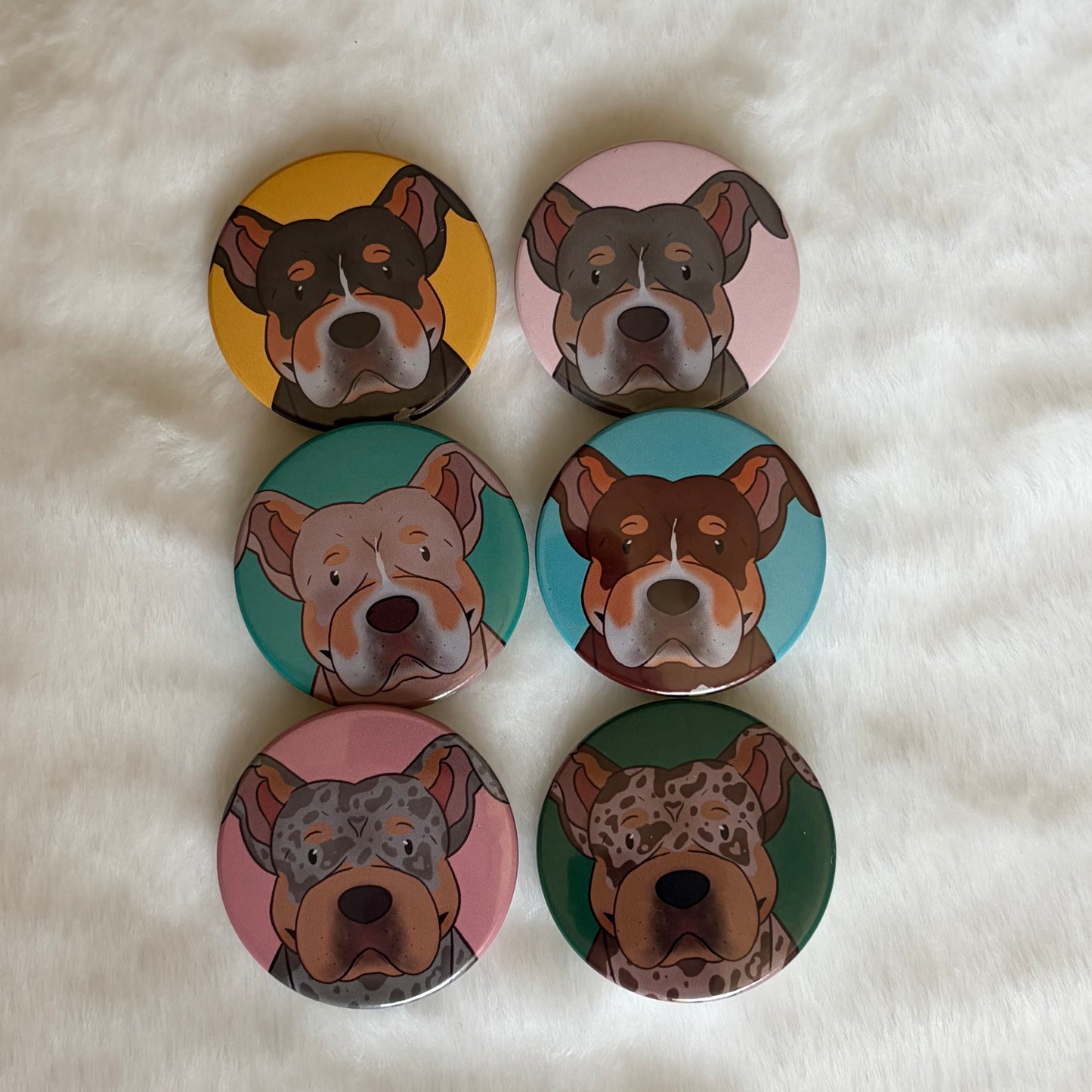 American XL Bully Button Badge | Dog Lover Gift