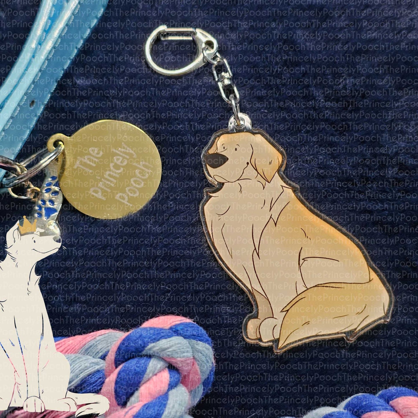 Golden Retriever Keyring | Dog Lover Gift
