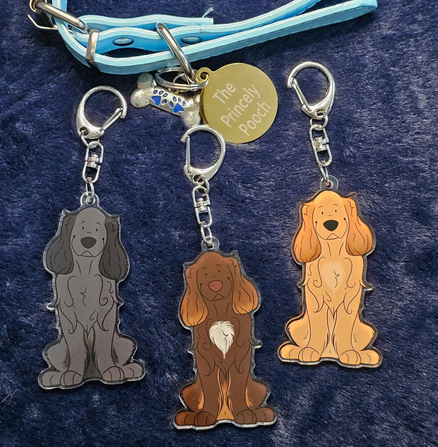 Black Working Cocker Keyring | Dog Lover Gift | Cocker Spaniel
