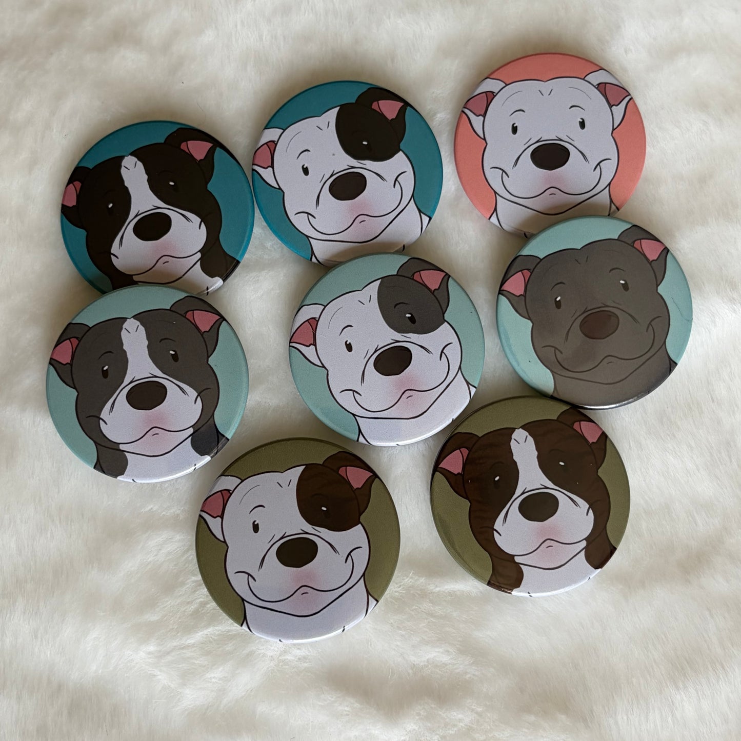 Staffordshire Bull Terrier Button Badge | Dog Lover Gift