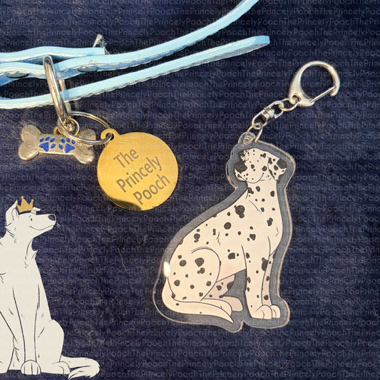Black Spot Dalmatian Keyring | Dog Lover Gift