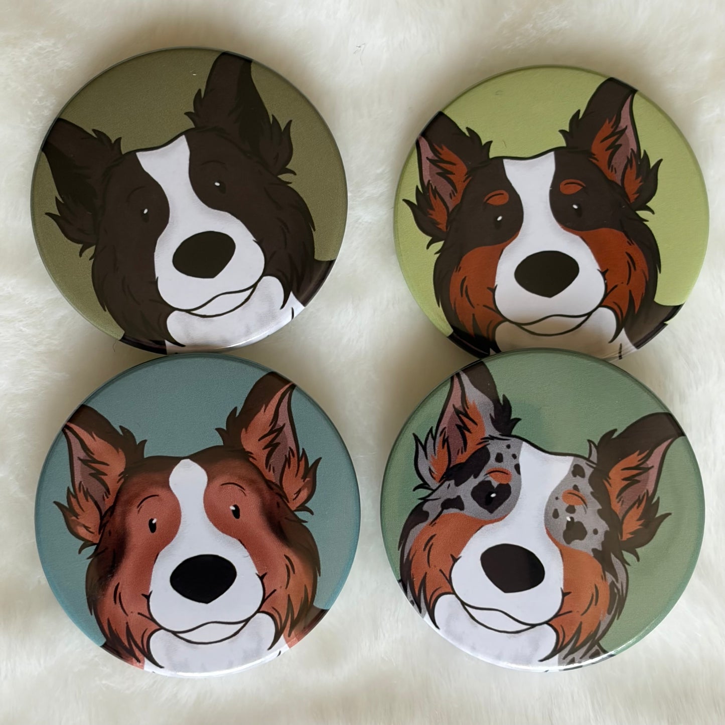 Border Collie Button Badge | Dog Lover Gift
