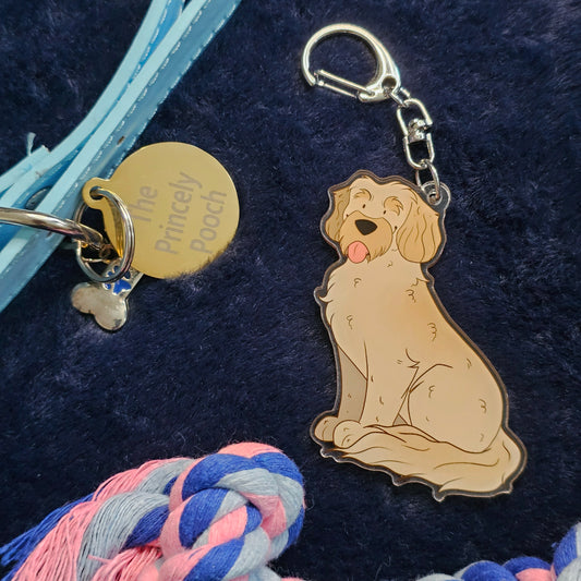 Cream Cockapoo Keyring | Dog Lover Gift | Cockerpoo
