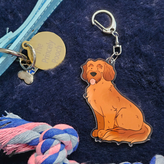 Red Cockapoo Keyring | Dog Lover Gift | Cockerpoo