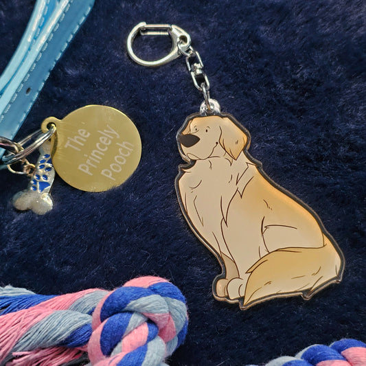Golden Retriever Keyring | Dog Lover Gift