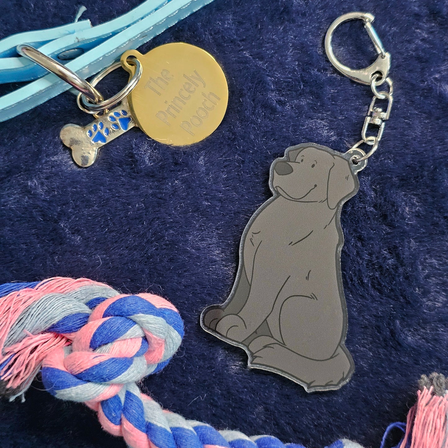 Black Lab Keyring | Dog Lover Gift | Labrador Retriever