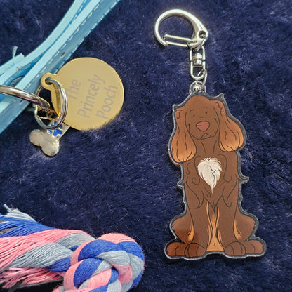 Liver Working Cocker Keyring | Dog Lover Gift | Cocker Spaniel