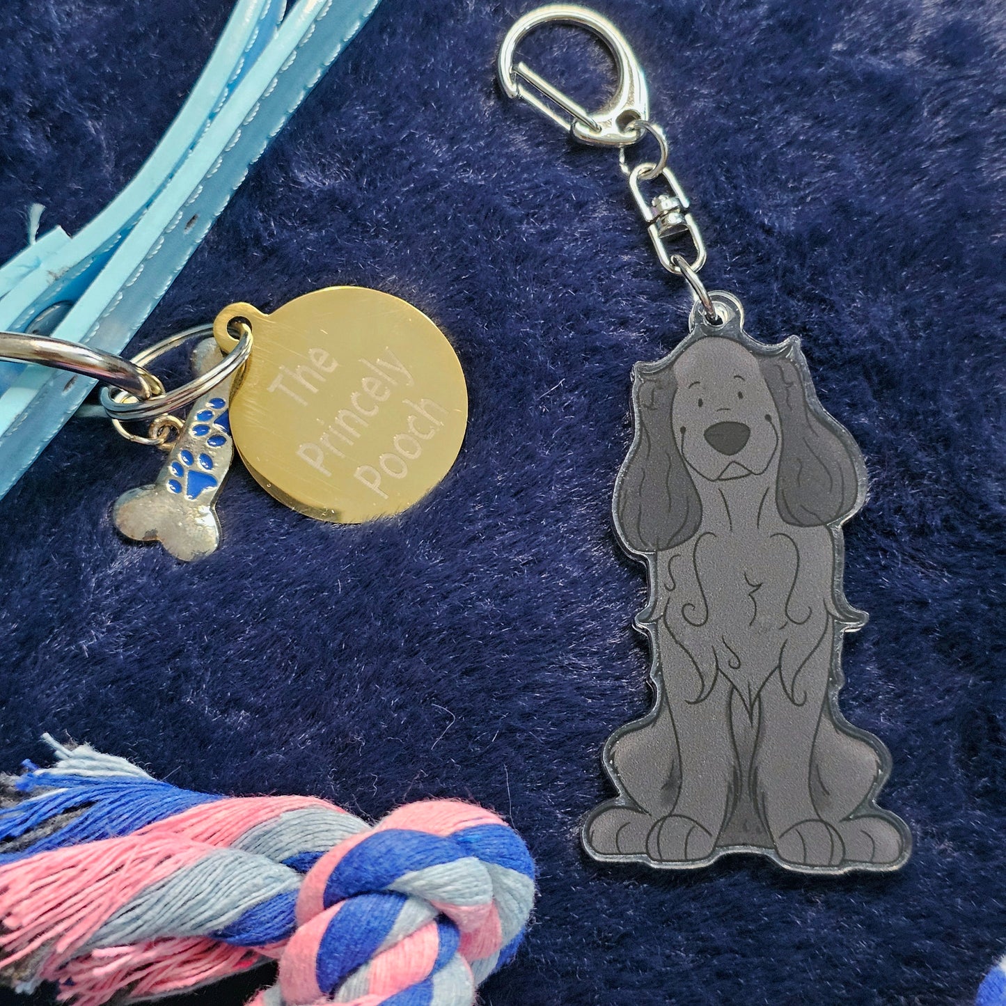 Black Working Cocker Keyring | Dog Lover Gift | Cocker Spaniel