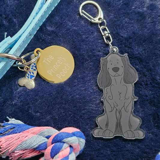 Black Working Cocker Keyring | Dog Lover Gift | Cocker Spaniel